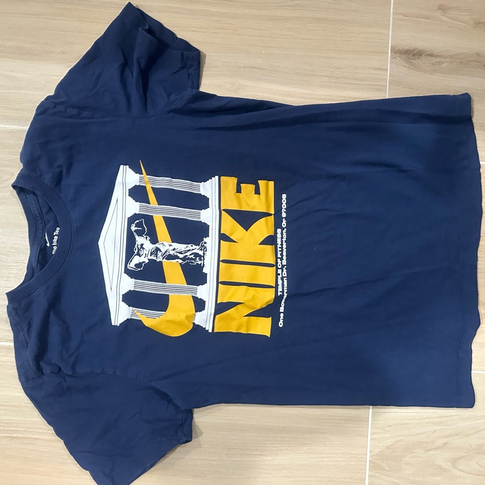 Nike Navy Blue Tee with Graphic Design